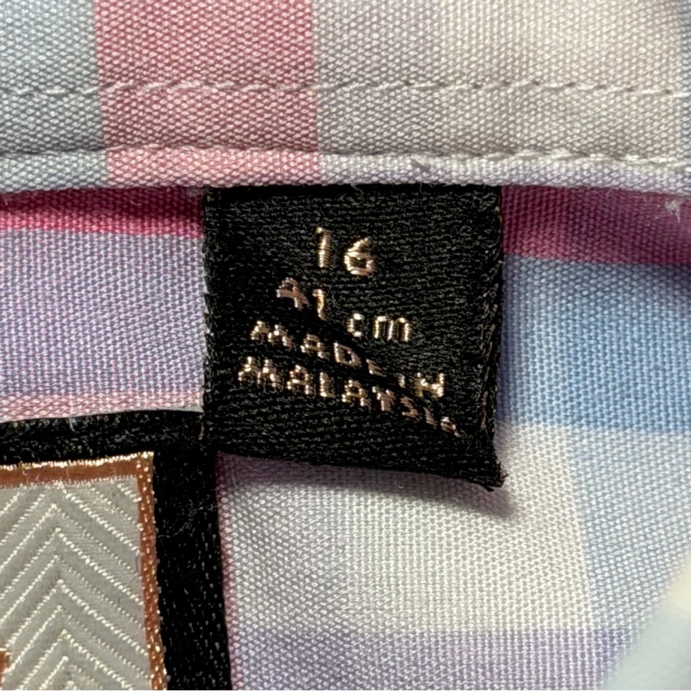 Thomas Pink Baldwin Check Traveller Dress Shirt Men’s 16 41 - Picture 3 of 7